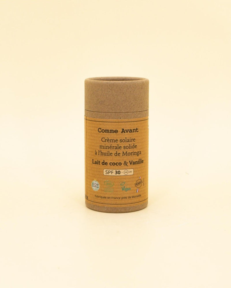 Crème solaire minérale - SPF 30 - Parfum Coco & Vanille_Comme Avant_The Trust Society